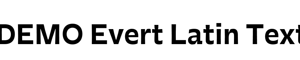 FSP DEMO Evert Latin Text Bold