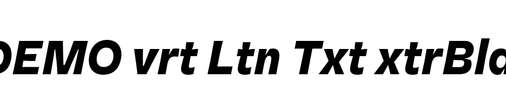 FSP DEMO vrt Ltn Txt xtrBld Italic