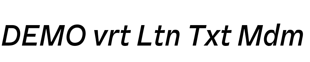 FSP DEMO vrt Ltn Txt Mdm Italic