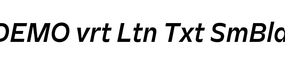 FSP DEMO vrt Ltn Txt SmBld Italic