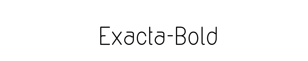 Exacta-Bold