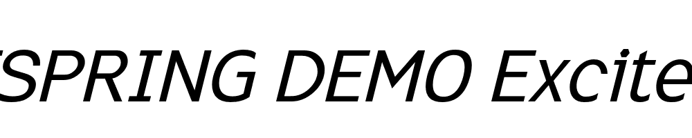  DEMO Excite Italic