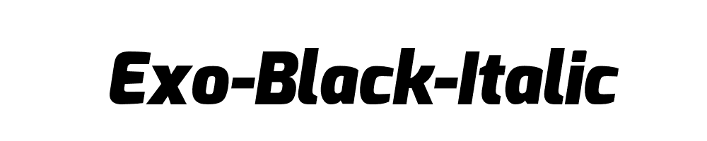 Exo-Black-Italic