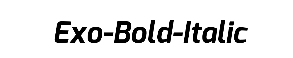 Exo-Bold-Italic