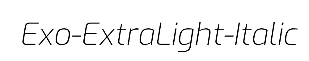 Exo-ExtraLight-Italic