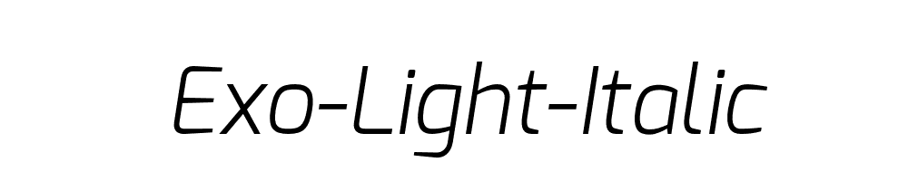 Exo-Light-Italic