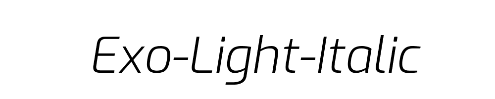 Exo-Light-Italic