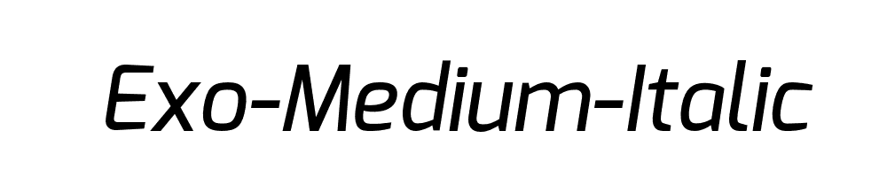 Exo-Medium-Italic