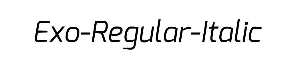 Exo-Regular-Italic