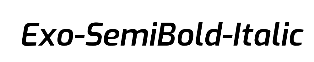 Exo-SemiBold-Italic