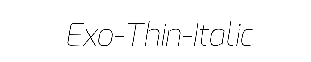 Exo-Thin-Italic