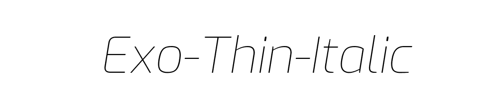 Exo-Thin-Italic