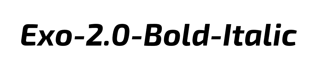 Exo-2.0-Bold-Italic