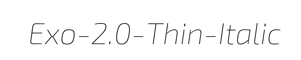 Exo-2.0-Thin-Italic