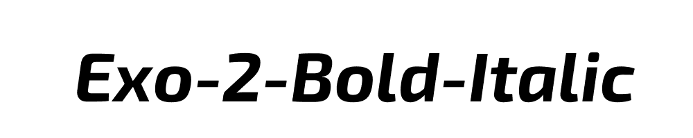 Exo-2-Bold-Italic