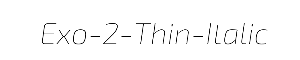 Exo-2-Thin-Italic