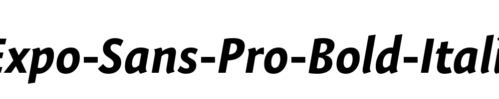 Expo-Sans-Pro-Bold-Italic