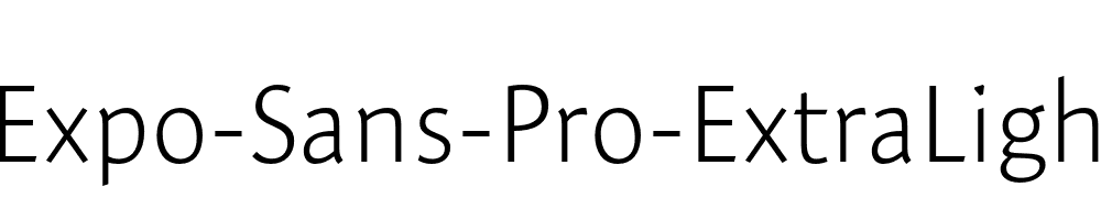 Expo-Sans-Pro-ExtraLight