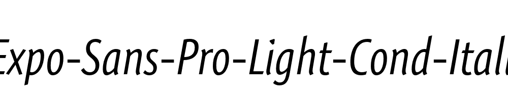 Expo-Sans-Pro-Light-Cond-Italic