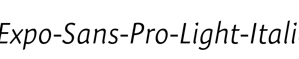 Expo-Sans-Pro-Light-Italic