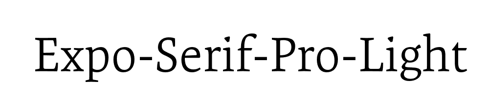 Expo-Serif-Pro-Light