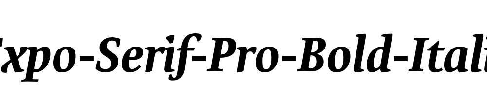 Expo-Serif-Pro-Bold-Italic