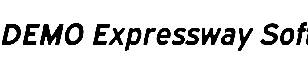  DEMO Expressway Soft Rg Bold Italic