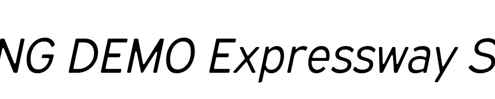  DEMO Expressway Soft Bk Italic