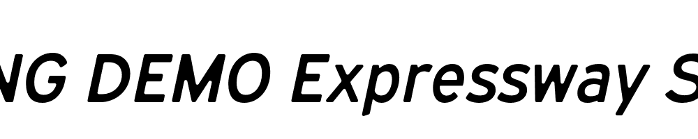  DEMO Expressway Soft Sb Italic