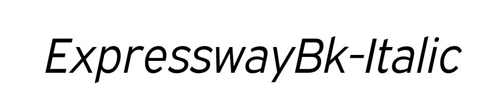 ExpresswayBk-Italic