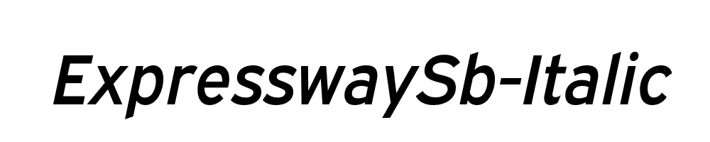 ExpresswaySb-Italic