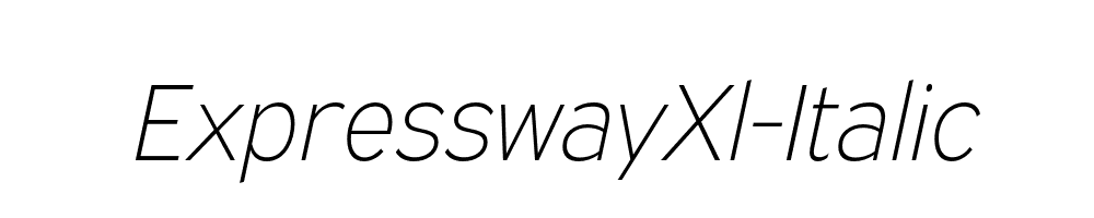 ExpresswayXl-Italic