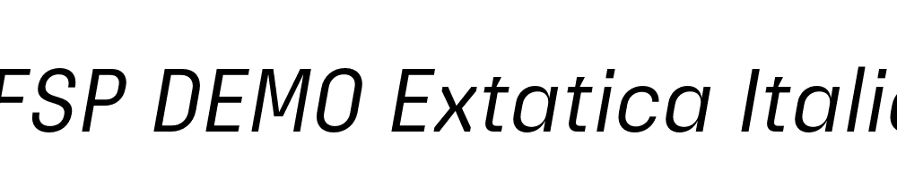 FSP DEMO Extatica Italic