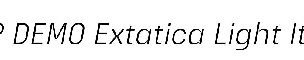 FSP DEMO Extatica Light Italic