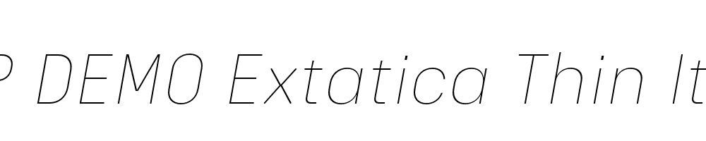 FSP DEMO Extatica Thin Italic