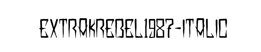 EXTRAKREBEL1987-Italic