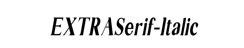 EXTRASerif-Italic