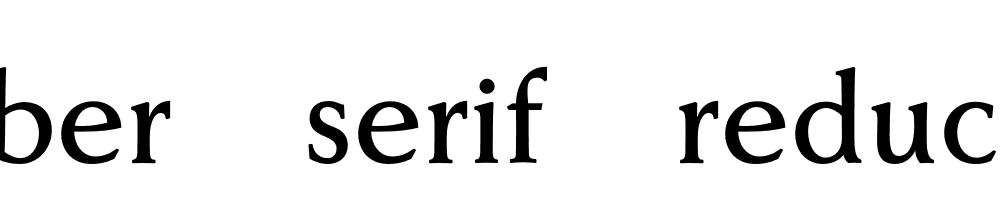 Faber Serif Reduced