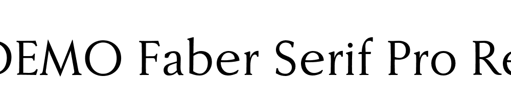 FSP DEMO Faber Serif Pro Regular