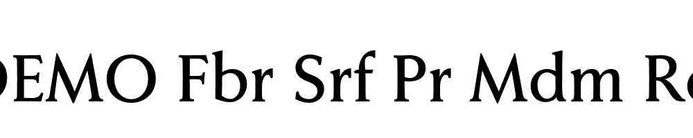 FSP DEMO Fbr Srf Pr Mdm Regular