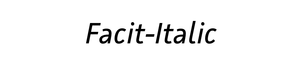 Facit-Italic