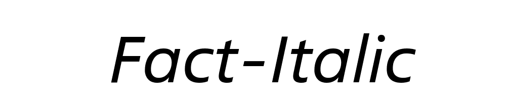 Fact Italic