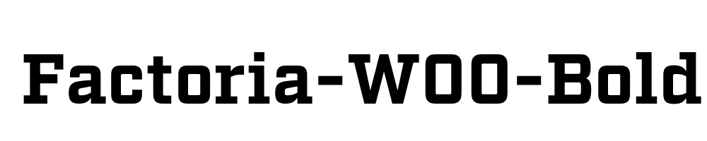 Factoria-W00-Bold