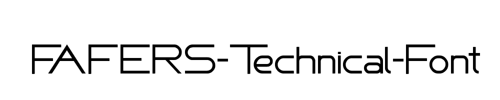 FAFERS-Technical-Font