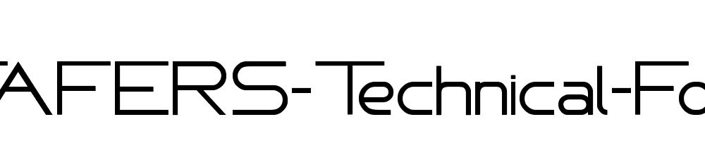 Fafers Technical Font