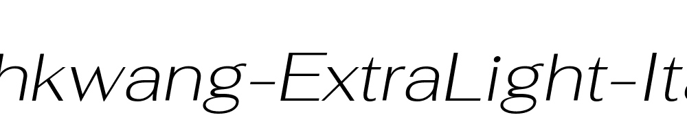 Fahkwang-ExtraLight-Italic