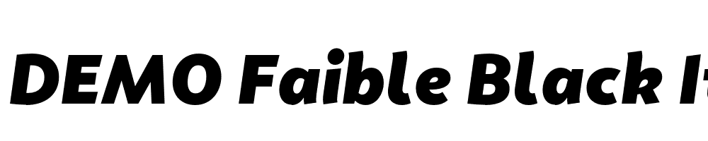 FSP DEMO Faible Black Italic