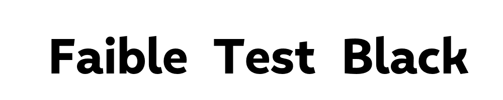 Faible-Test-Black