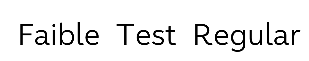 Faible-Test-Regular