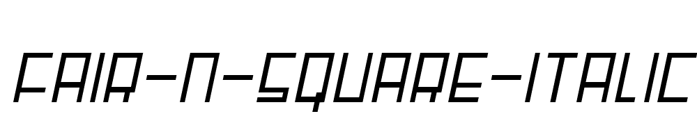 Fair-N-Square-Italic